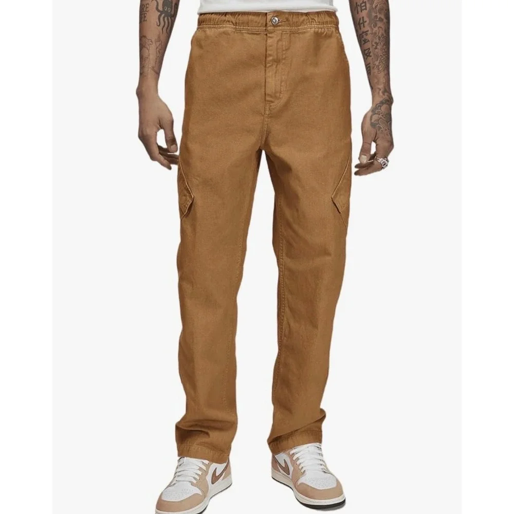Jordan Flight Essentials Cargo Pants Mens M Brown Standard Fit FN6364-231 NWT